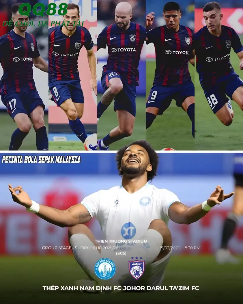 Thép Xanh Nam Định sẽ đối đầu với Johor Darul Ta’zim tại lượt trận cuối bảng ASEAN Club Championship Thép Xanh Nam Định sẽ đối đầu với Johor Darul Ta’zim tại lượt trận cuối bảng ASEAN Club Championship